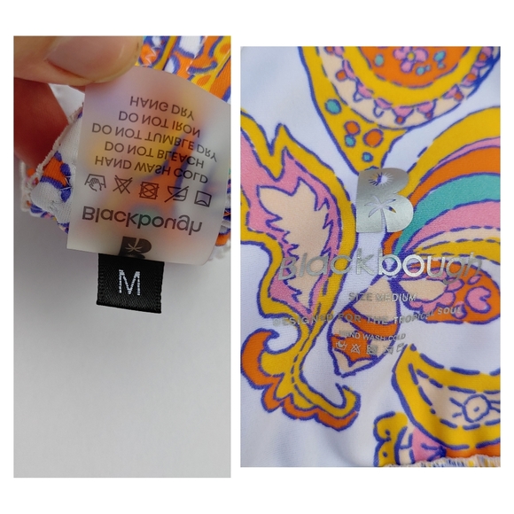 Blackbough Rio Paisley Swimsuit Set Chloe Wrap Bikini & Moderate Bottoms Medium - Picture 15 of 16